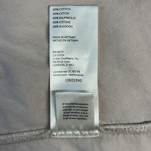 Free People Revolve Baby Cord Buttondown Jacket Shacket Women's SZ S Beige Boho - Picture 13 of 16